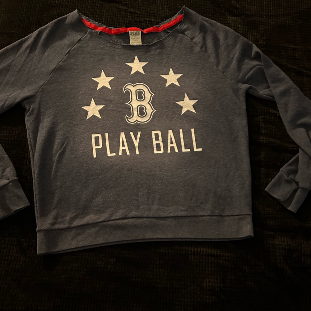 Victoria Secret PINK Boston Red Sox Logo “B” Play Ball sweatshirt Large
